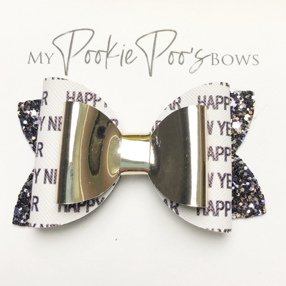 New Years Eve Hair Bow